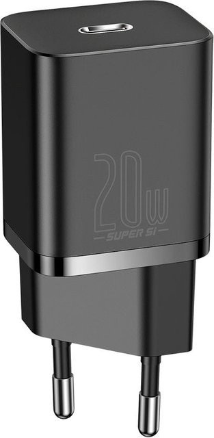Baseus Super Si Netzladegerät 20W 3A mit USB-C Anschluss in Schwarz CCSUP-B01 - Bild 1