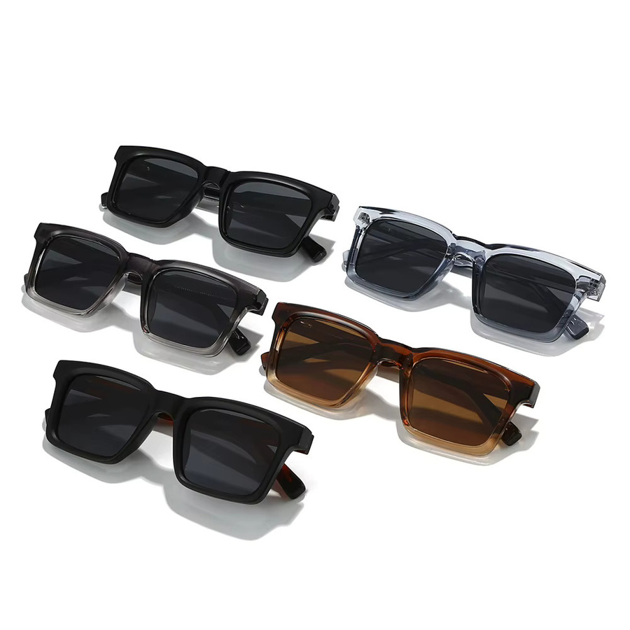 Quadratische Sonnenbrille für Herren, Vollrand, Metall, schwarz, polarisiert - Bild 2