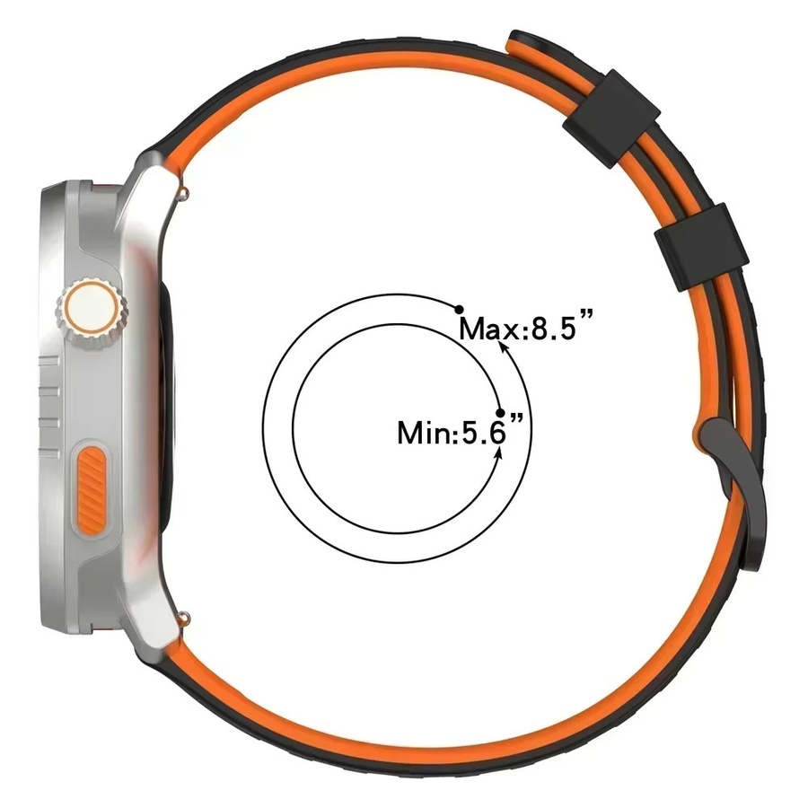 SUUNTO Uhrenarmband Silikon, 22 mm, Schwarz, Unisex - Bild 3