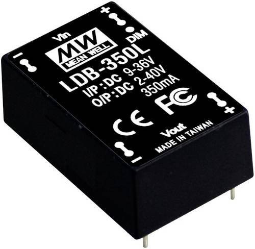 Mean Well DC/DC-LED-Driver LDB-600L 18W 600mA in Schwarz - Bild 1