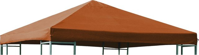 DEGAMO Ersatzdach für Metall- und Alupavillon, terracottafarben, wasserdicht aus PVC-beschichtetem Polyester, B/T: 300 x 300 cm - Bild 1