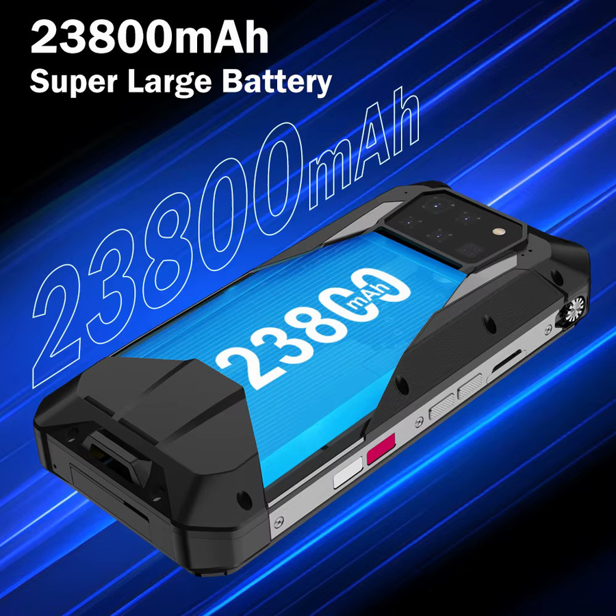 Unihertz Tank 3 Pro Robustes 5G-Smartphone mit 512 GB Speicher, 23800 mAh Akku, 100 Lumen Projektor und 6,79 Zoll FHD Display in Schwarz - Bild 3