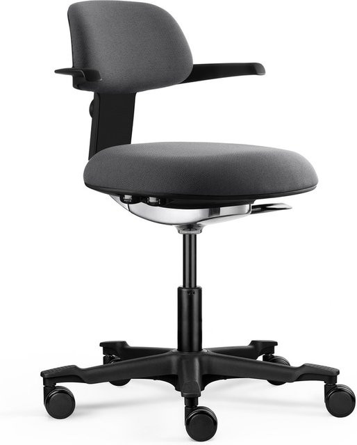 hjh OFFICE Arbeitsstuhl WORK 40 mit Armlehnen und Sitztiefenverstellung aus Stoff - Bild 1