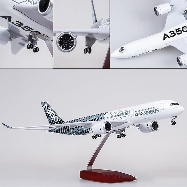 ZOCO A350 Prototyp XWB Airlines Flugzeugmodell, 1/142 Maßstab, mit Licht und Fahrwerk - Bild 1