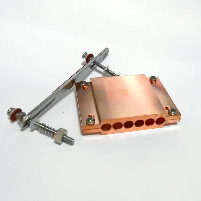 AMD Heatpipe-Klemme für AM4 CPU-Wärmeleitung: Wärmerohr-Pressplatte aus Kupfer oder Aluminium in Gold oder Silber - Bild 1