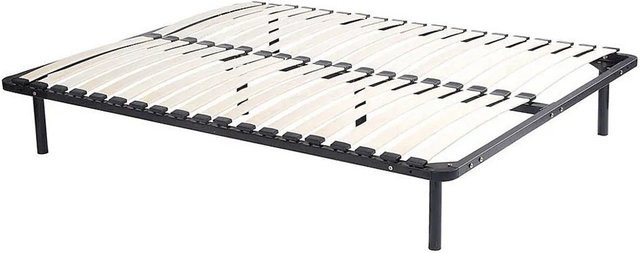 Lattenrost Kalista von Vente-unique in Schwarz mit gebogenen Holzlatten, Breite: 160 cm, Tiefe: 250 cm, Höhe: 3,8 cm - Bild 1