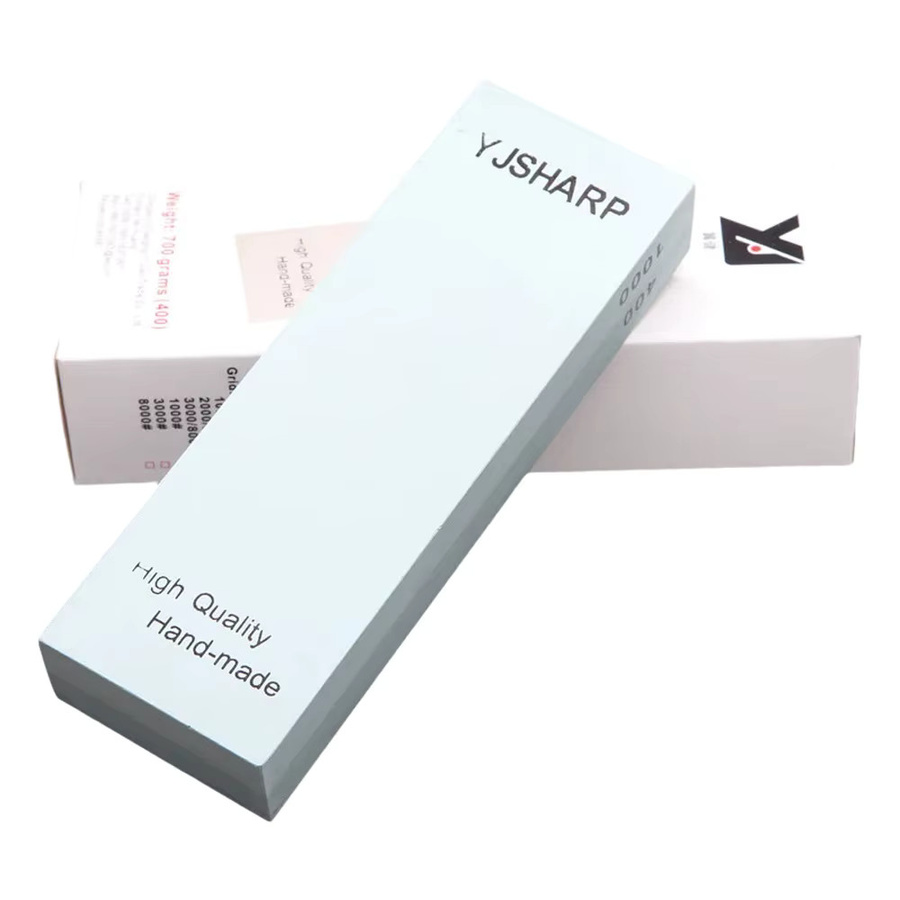 Adaee Doppelseitiger Schleifstein für Haushaltsmesser, Körnung 400/1000, Weiß, B/H/T: 7,1 x 2,4 x 1,1 cm - Bild 4