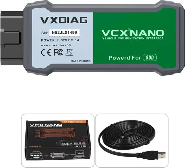 VXDIAG VCX NANO JLR V160 SDD OBD2 Diagnosewerkzeug für Land Rover und Jaguar (Modelle 2005-2017) - Bild 1