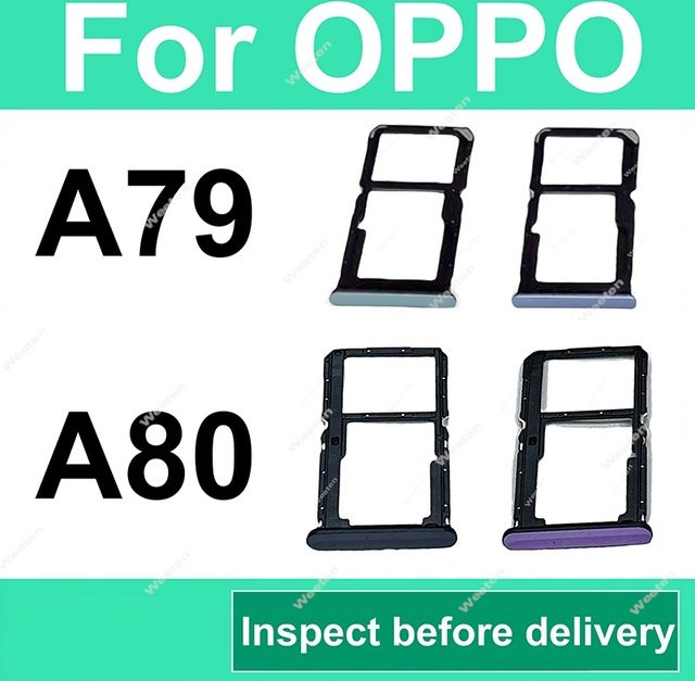 SIM-Kartenhalter in Schwarz für OPPO A79 A80 5G 2023 CPH2557 CPH2639 als Ersatzteil für den SIM-Kartenleser und Steckplatz - Bild 1
