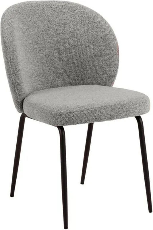 EBUY24 Esszimmerstuhl Patricia in Grau aus Kunstleder und Metall im modernen Design - Bild 1