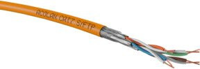 Acome ACOLAN 1000SFDS Cat.7 Ethernet LAN Kabel S/FTP AWG23 Orange, Länge: 50 m - Bild 1