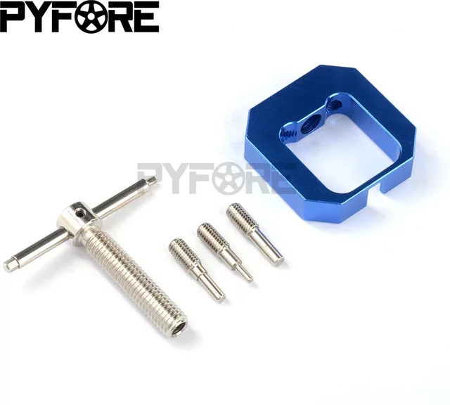 PYFORE Universal RC Motor Getriebe Abzieher, Ritzel Abzieher Entferner, Blau, Metall, Zubehör - Bild 1