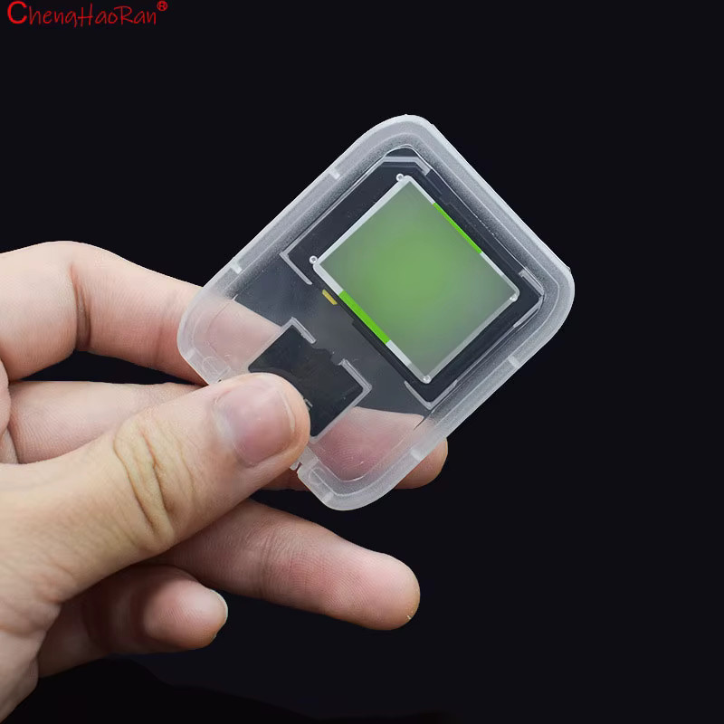 ChengHaoRan Aufbewahrungsbox für SD und CF Speicherkarten, transparente Plastik-Schutzbox für Kamera und Handy, Farbe: transparent - Bild 2