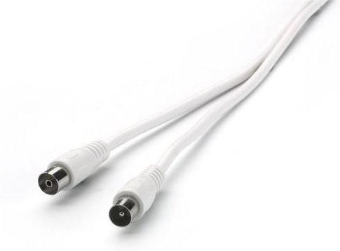 Vivanco TV und Radio Antennenkabel mit 90dB in Weiß, Länge: 10 m - Bild 1