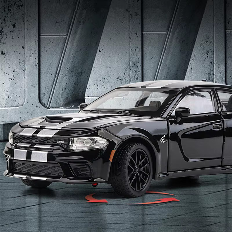 MAKEDA Dodge Ladegerät SRT Hellcat, Modellauto, 1:32, mit Licht und Sound - Bild 3