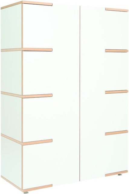 Tojo Stau Schrank High Weiß mit Schwenktüren - Bild 1