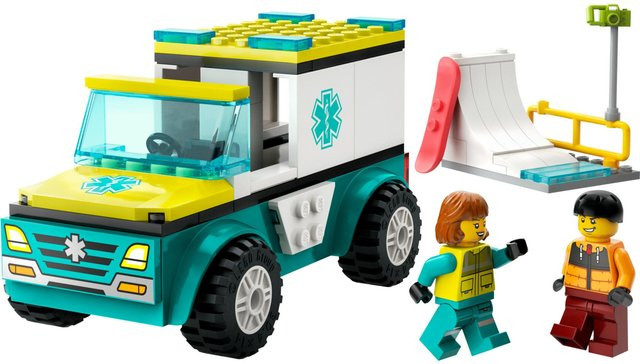 LEGO Rettungswagen und Snowboarder, Fahrzeuge, ab 4 Jahren - Bild 1
