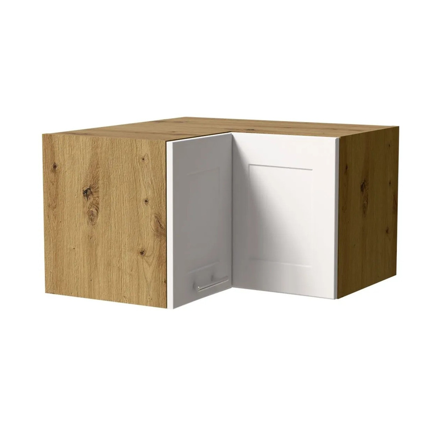 Feldmann-Wohnen Eckhängeschrank Oslo Küchenschrank in Eiche Artisan und Weiß Matt mit Soft-Close-Türen, B/T/H: 60 x 60 x 36 cm - Bild 2