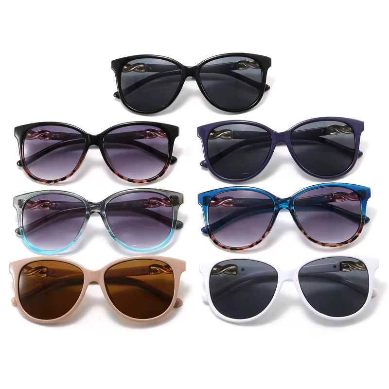 Julyrays Sonnenbrille, Rund, Vollrand, Kunststoff, Damen - Bild 3