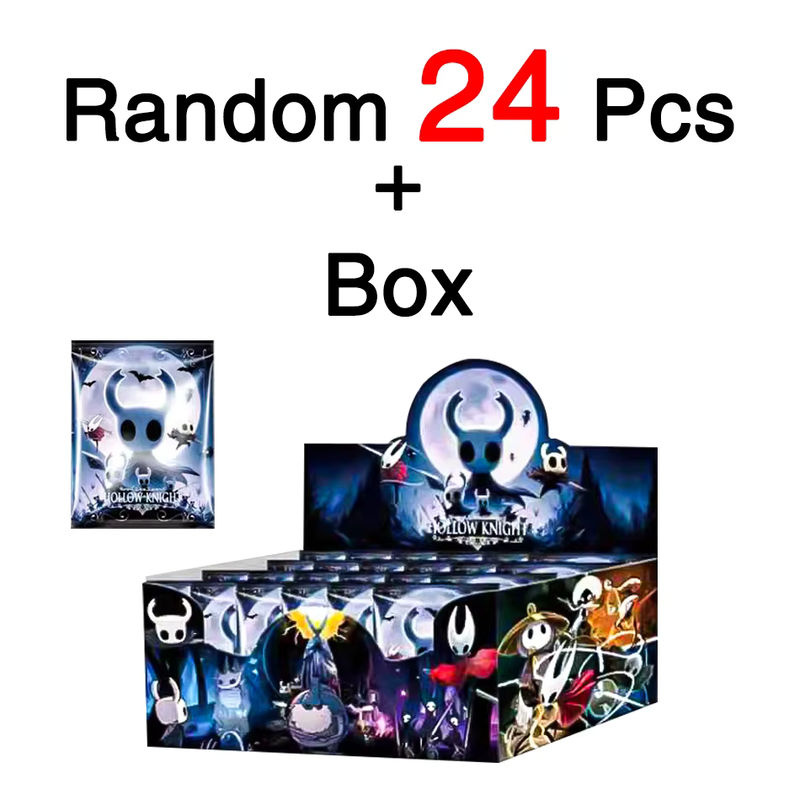 24-teiliges Set Hollow Knight Anime-Figuren von Bandai, mehrfarbige Blind Box Sammelfiguren aus Kunststoff - Bild 4