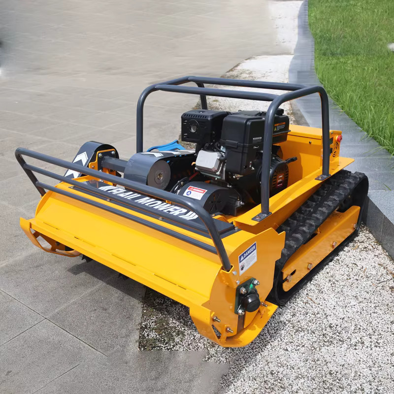 AIWEIYA Automatischer Rasenmäher Roboter mit Fernbedienung für Garten und Feld, Benzin/Diesel, Gelb - Bild 2