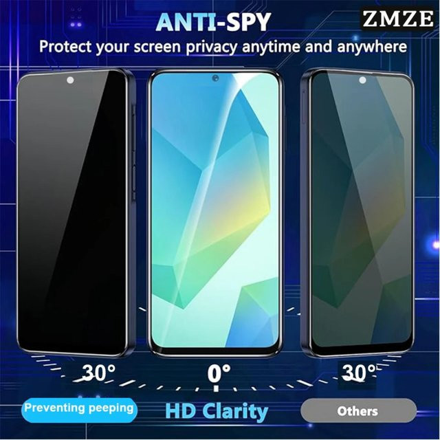 2 Stück Anti-Spy Sichtschutzfolien aus gehärtetem Glas für Huawei Pura 70, 80 und Mate 20X sowie Huawei P Smart Z - Bild 1
