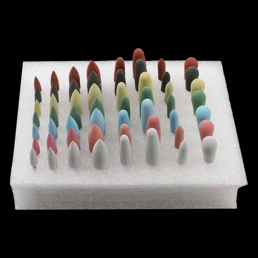 WELLCK Dental-Silikon-Gummi-Polierer Set, 56-teilig - Bild 2