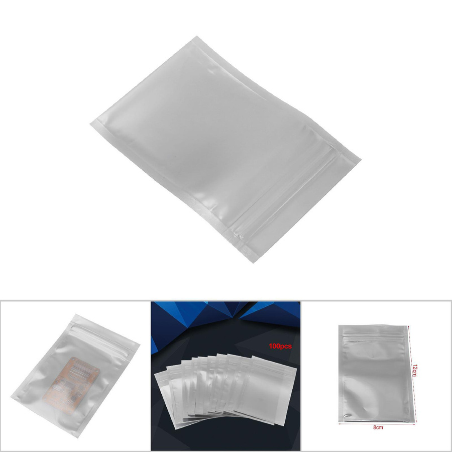 100er Set Honor Electronics Antistatische Zip-Lock Beutel aus Kunststoff für elektronische Komponenten - Bild 3