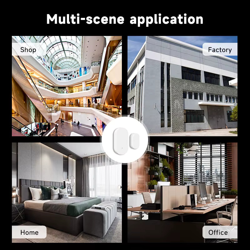 Tuya ZigBee Tür- und Fenstersensor Smart Home Sicherheitsschutz Magnetischer Kontakt-Türöffnungs- und Schließdetektor in Weiß, unterstützt Z2MQTT - Bild 4