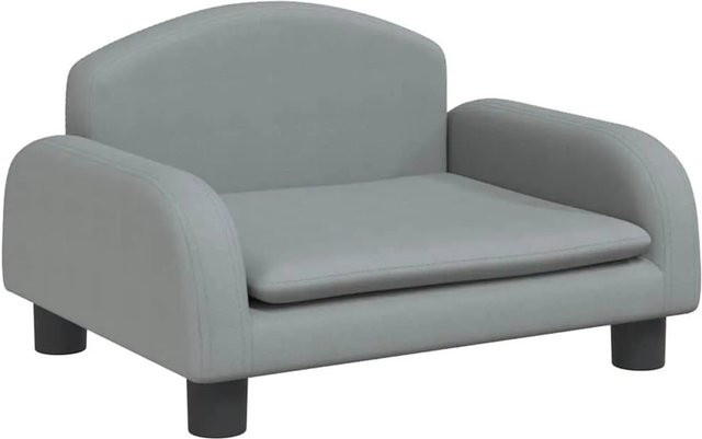 vidaXL Hundebett in Hellgrau aus Stoff, B/T/H: 50 x 40 x 30 cm - Bild 1