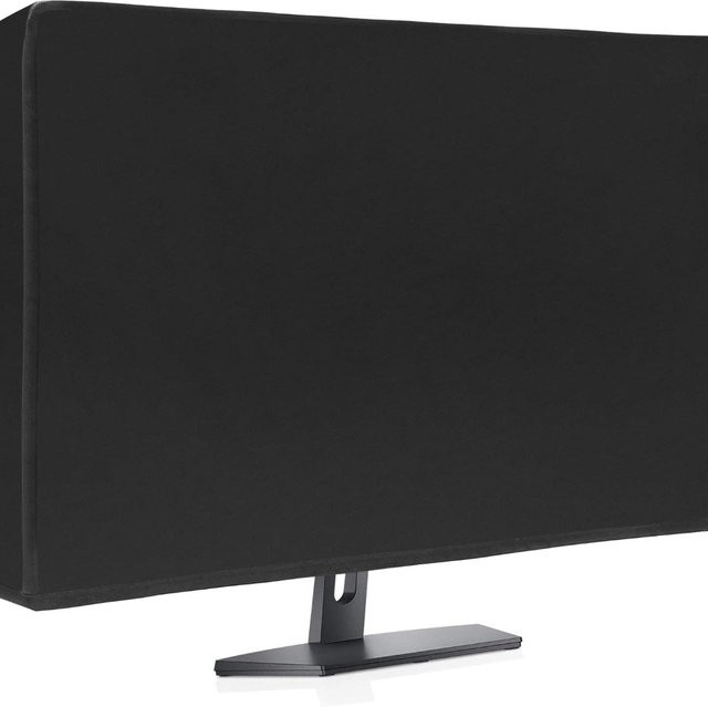 Wasserdichter und staubdichter Computer-Monitor-Schutz in Schwarz mit antistatischer HD-Panel-Abdeckung - Bild 1