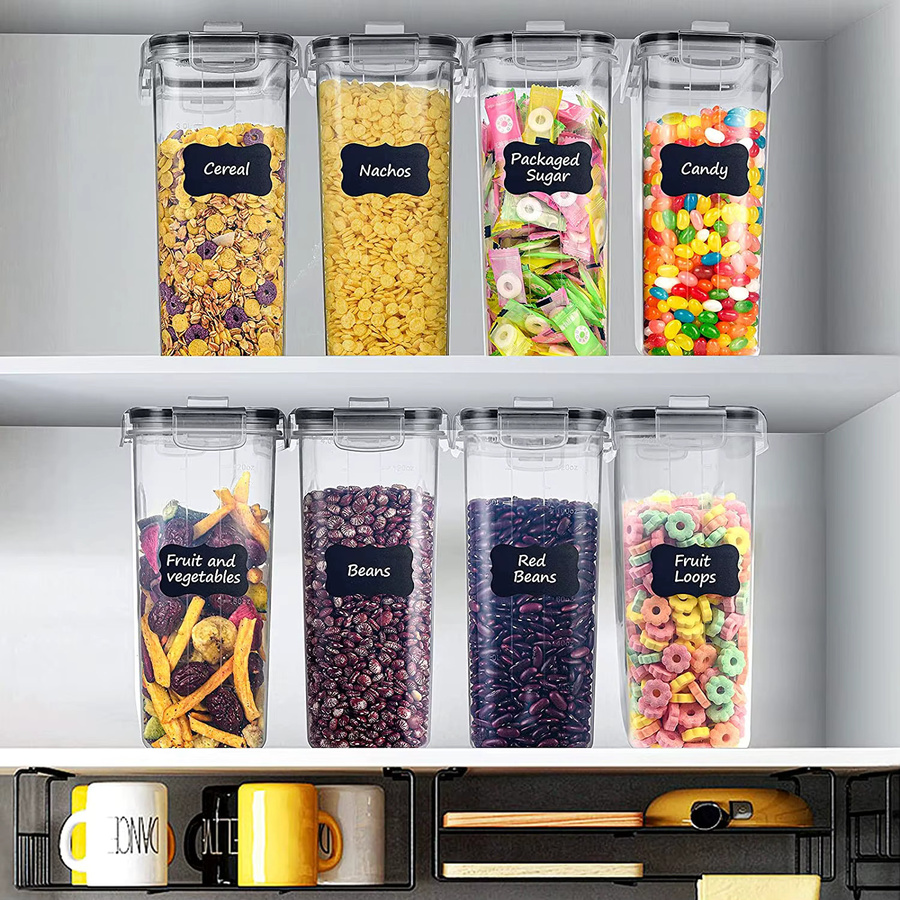2/3-teiliges Getreidebehälter-Aufbewahrungsset aus Kunststoff, transparent, 5 l Füllmenge - Bild 3