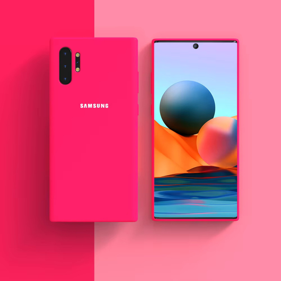 Samsung Silikon Schutzhülle Stoßfestes Soft-Touch Back Cover für Galaxy Note 10 Plus Note 20 Ultra M51 A50 A21S A12 in Grün - Bild 4