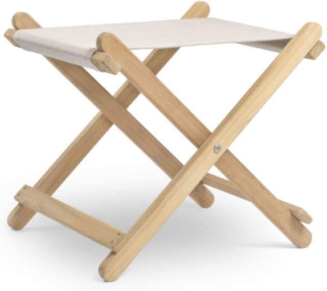 Carl Hansen & Søn And Son BM5768 Klapphocker aus Teakholz in Braun mit Sunbrella-Stoff - Bild 1