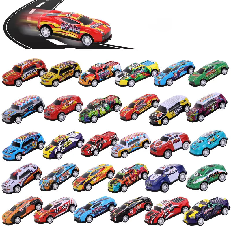 ZQNYCY Mini Racing Fahrzeuge Set aus Metall, 10 Stück, Mehrfarbig, Pullback Spielzeugautos für Kinder - Bild 5