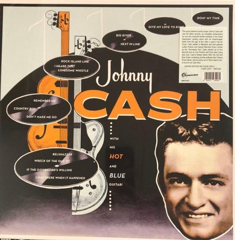 Johnny Cash Vinyl Schallplatte Destination Lune Transparent - Bild 1