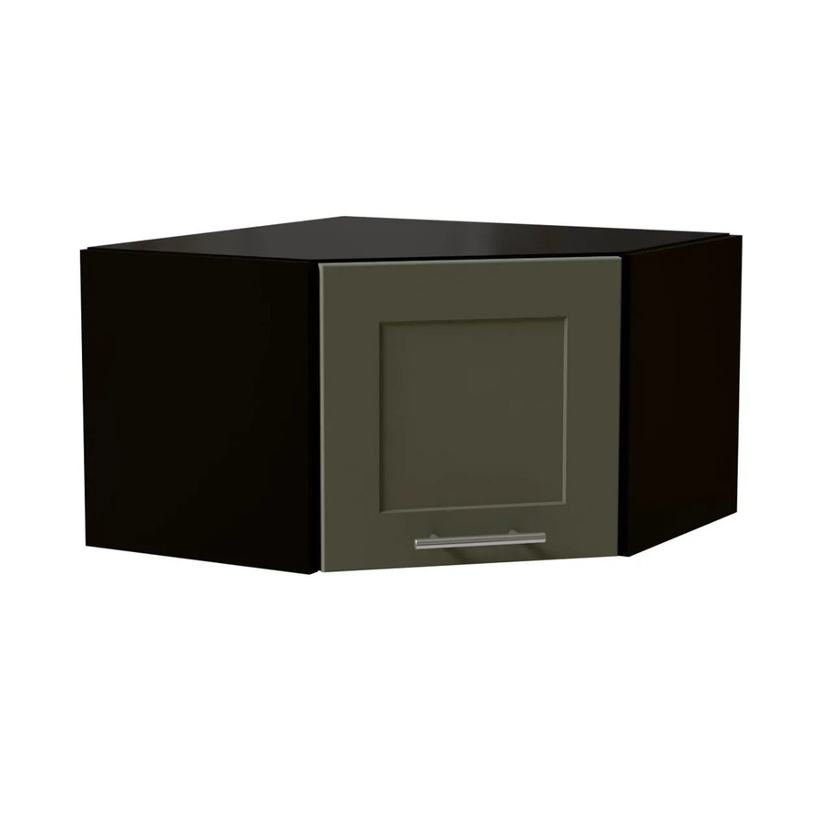 Feldmann-Wohnen Eckhängeschrank Oslo in Schwarz und Reed Green Matt mit Soft-Close-Türen, B/T/H: 60 x 60 x 36 cm - Bild 2