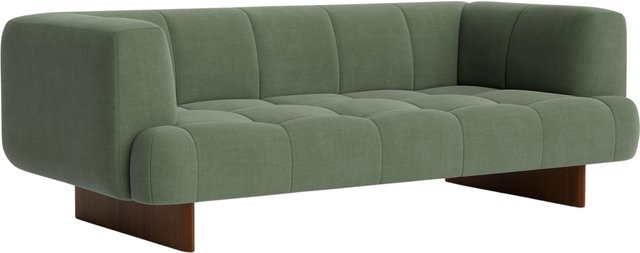 HAY Quilton Lift 2 Sitzer Sofa mit gestepptem Stoffbezug B/T/H: 214 x 109 x 72 cm - Bild 1