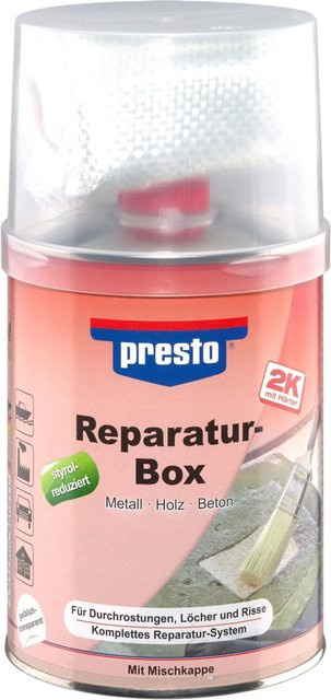 Presto Reparaturbox für Durchrostungen aus Polyester mit 1 kg synthetischem Harz - Bild 1
