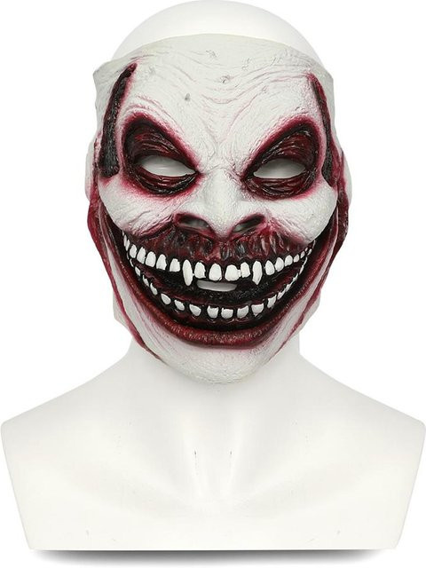 Skyfree Fiend-Latexmaske, Dämonenmaske, Schwarz, Gummi - Bild 1