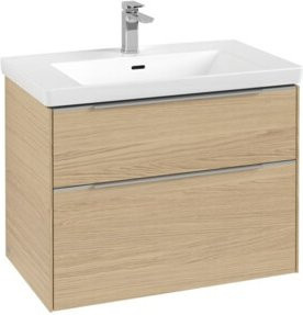 Villeroy & Boch Waschtischunterschrank Subway 3.0 in Nord Eiche, Wandmontage, B/T/H: 77,2 x 57,6 x 47,8 cm - Bild 1