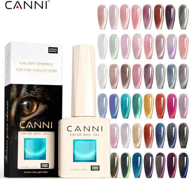 CANNI Galaxy Cat Eye Gel-Nagellack, Schimmernd - Bild 1