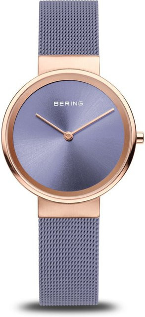 Bering Damenuhr, Quarz, Edelstahl, Violett, 31 mm, 3 ATM - Bild 1