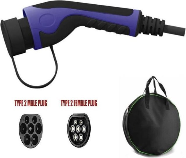 Helos E-Auto-Ladekabel Typ 2, 3-phasig, 32 A, 22 kW, Länge: 7,5 m - Bild 1