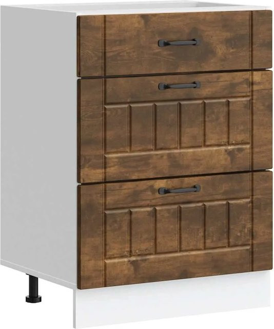 Küchenunterschrank DELUKE MARO in Räuchereiche mit Schublade, B: 60 cm, T: 46 cm, H: 81,5 cm - Bild 1
