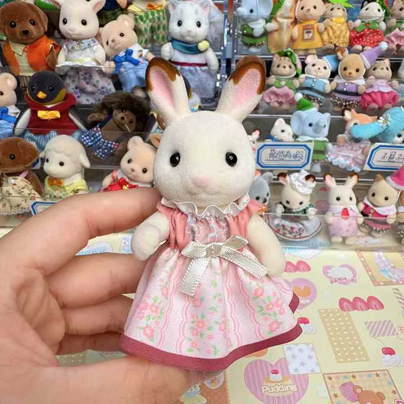 Sylvanian Families Schokolade Kaninchen Cookie Bär Persische Katze, Puppe Figur - Bild 2