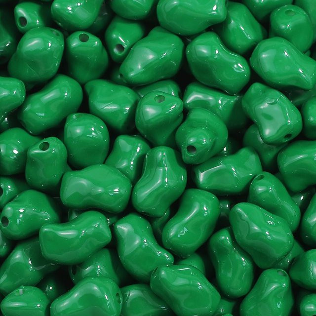JHNBY Acryl-Chips, Dunkelgrün, Unisex, 20 x 13 mm - Bild 1