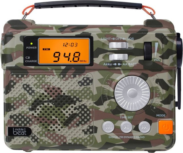 Mobile Beat Campingradio SOS 223 BT mit Bluetooth, FM und USB-C in Multicolour - Bild 1
