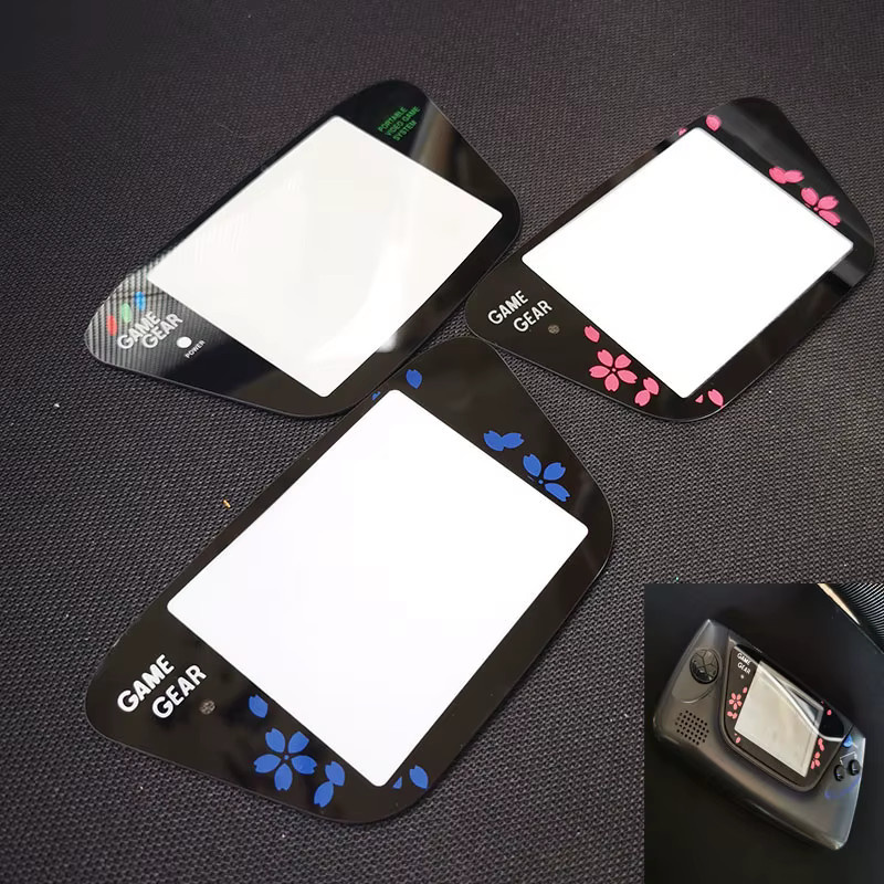 10er Set Glas-Bildschirm-Objektivabdeckungen für Sega Game Gear GG in Blau und Multicolour - Bild 1