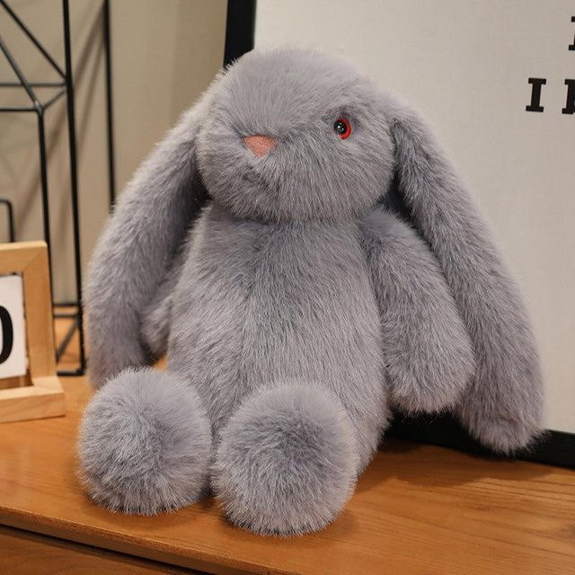 Weißer Hase Puppe, Plüschtier, 30cm - Bild 1
